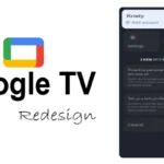 TopScreen Menu in Google TV Redesign