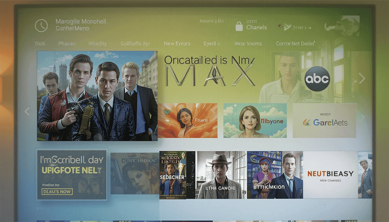 Max Drops TopScreen Menu in Google TV Redesign TopScreen Menu