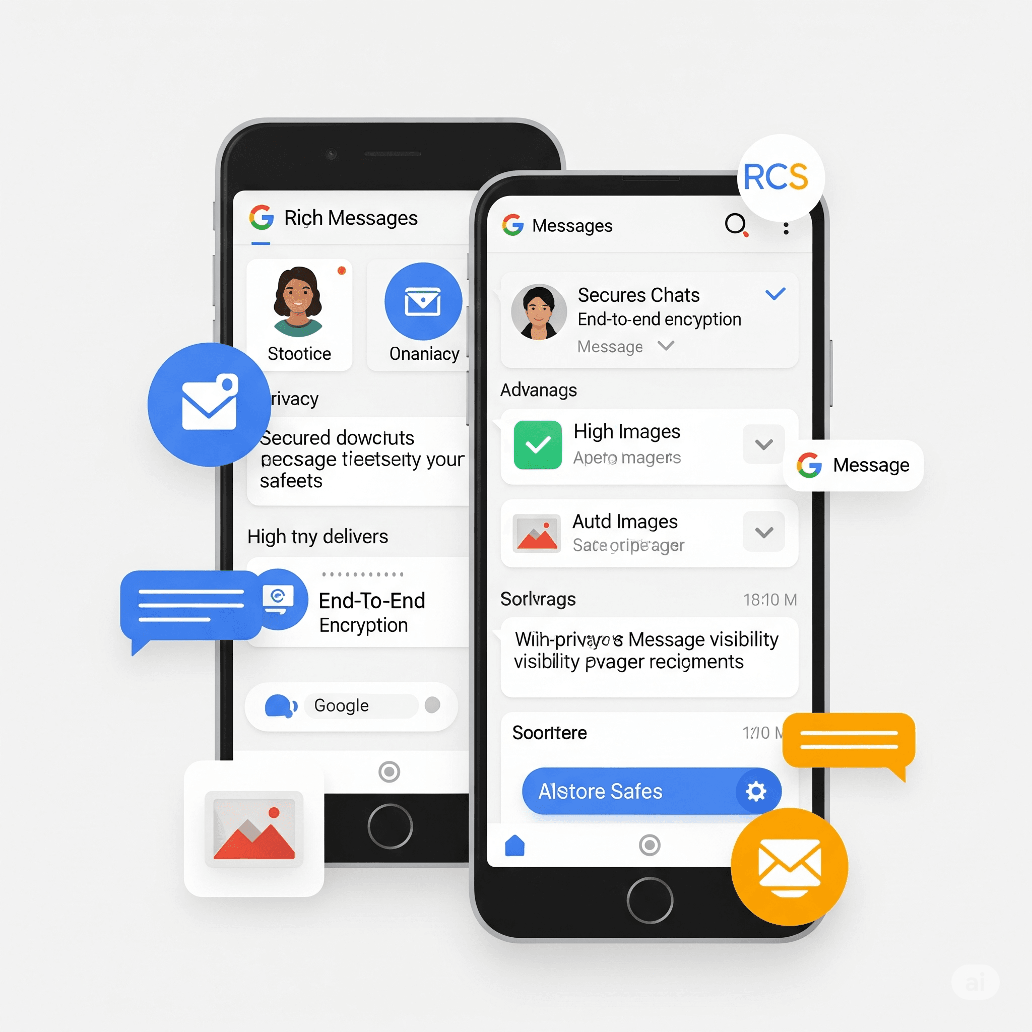 Google Trials New Encryption of RCS and UI Update RCS and UI