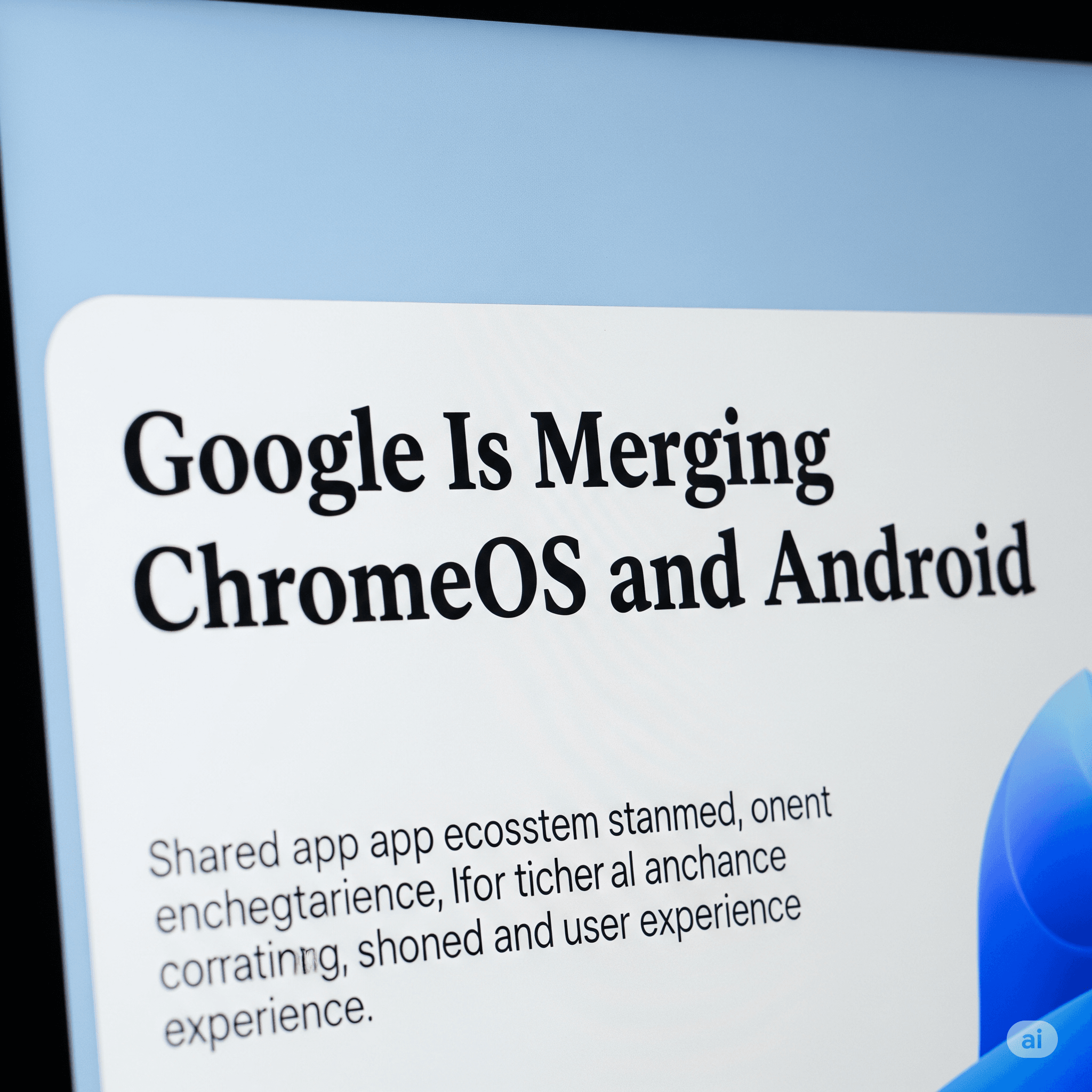Google Is Merging ChromeOS and Android ChromeOS and Android