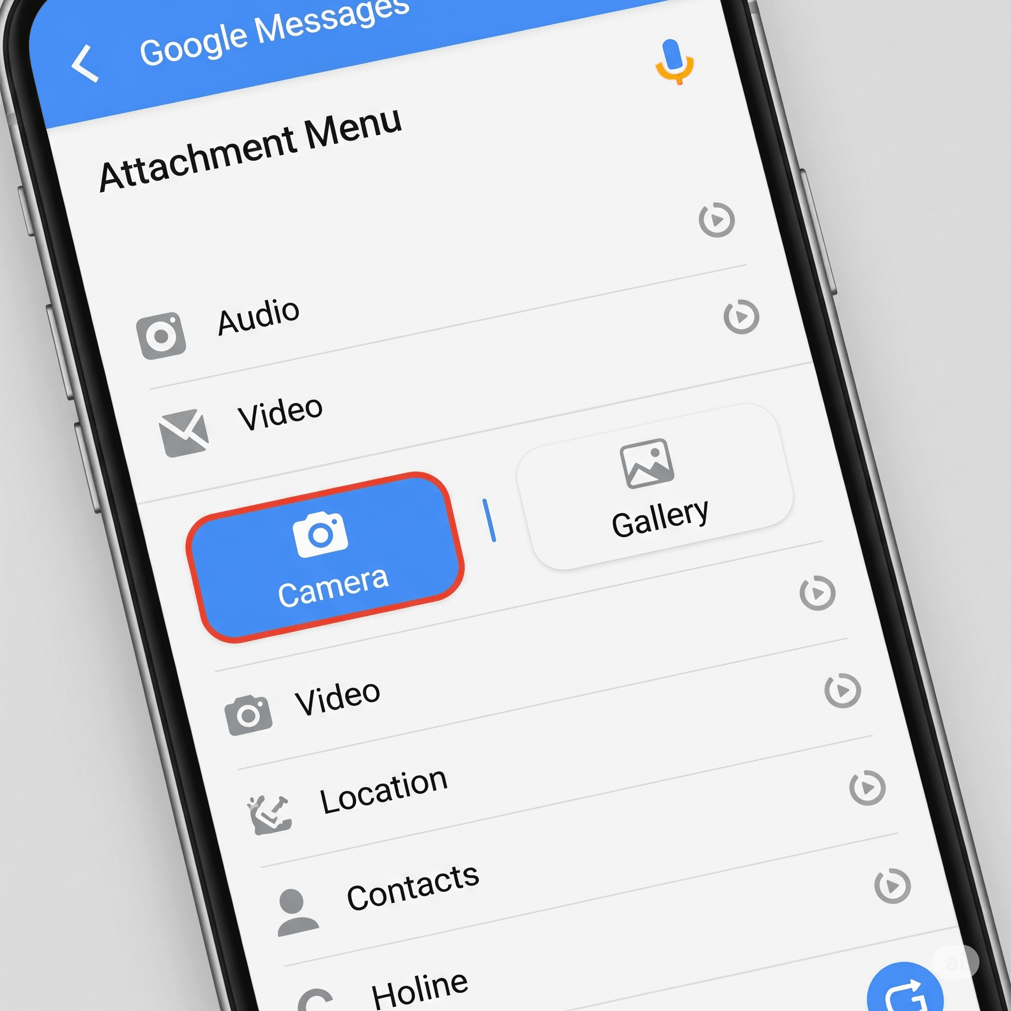 Google Messages Allows Individual Camera and Gallery Choices Camera and Gallery