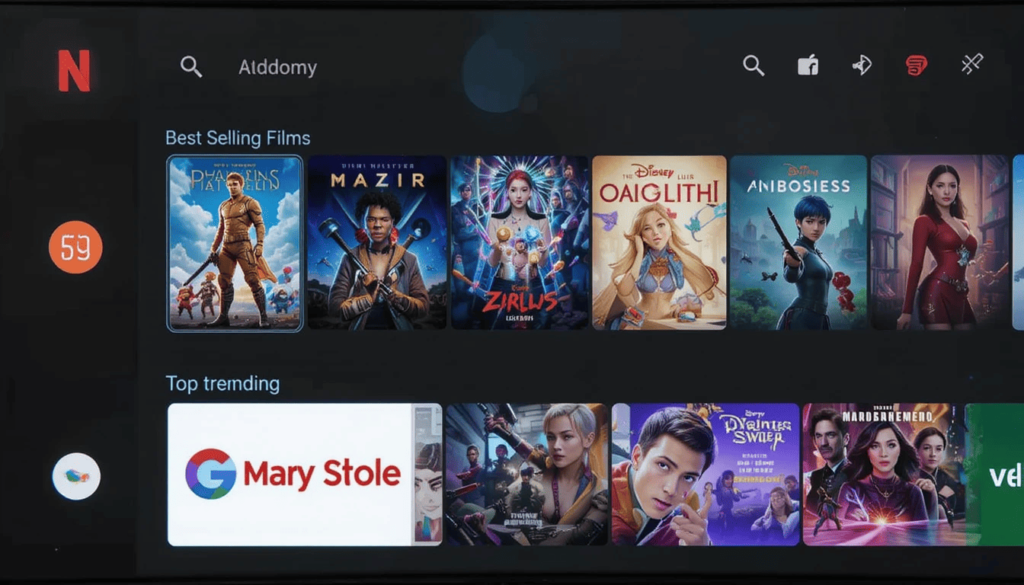 Android TV Homescreen