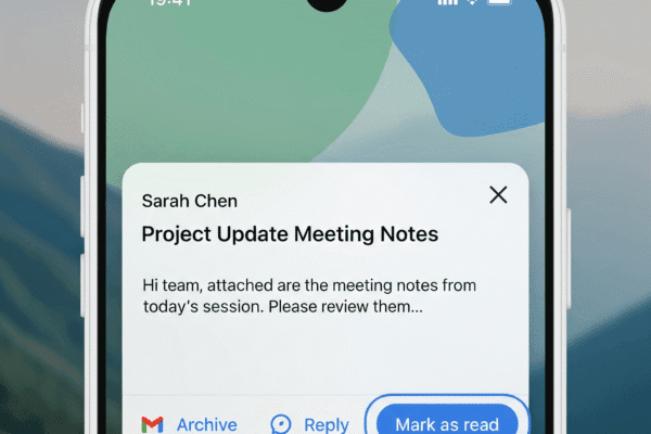 Gmail Adds Mark as Read to Notification and More Mark as Read