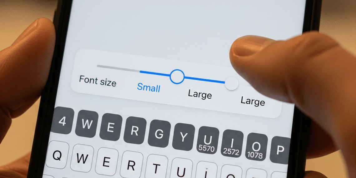 font size