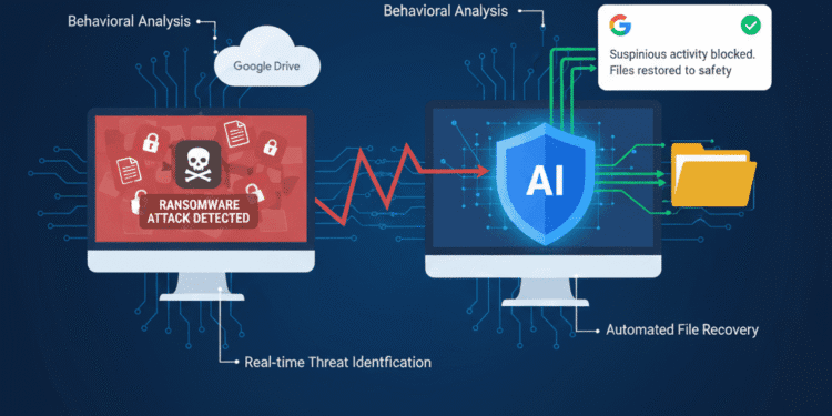 Google Drive AI ransomware detection